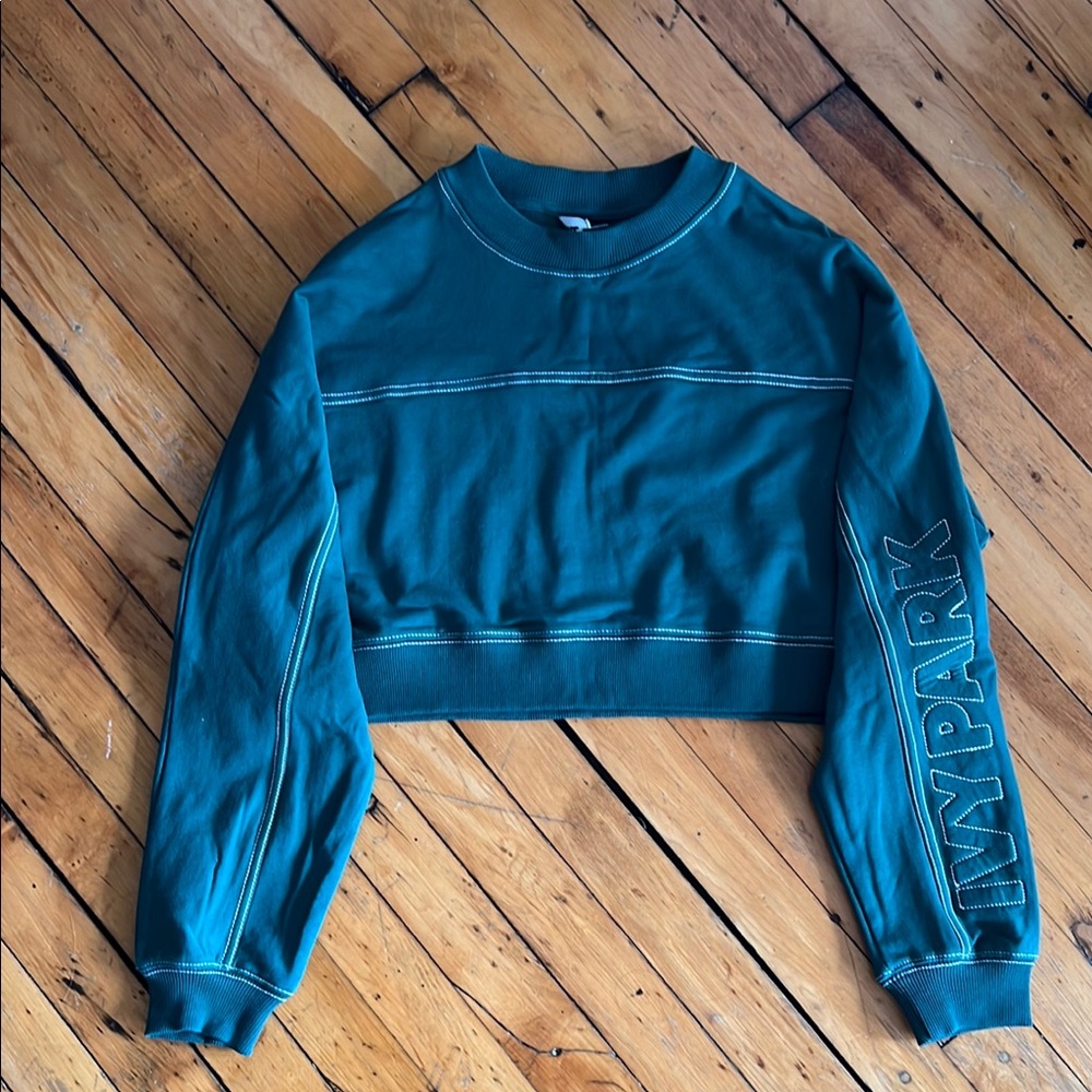 Ivy Park Green Cropped Sweater
